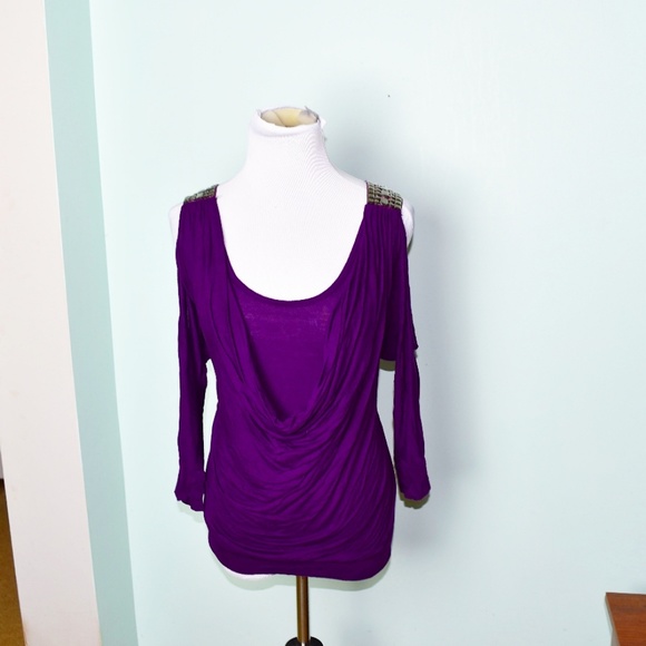 Tops - Stunning Purple Silky Blouse